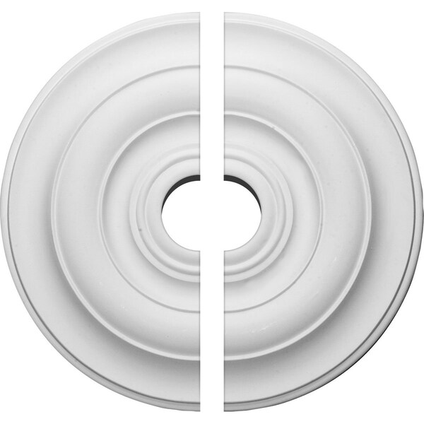 Ekena Millwork Niobe Ceiling Medallion, Two Piece (Fits Canopies up to 8 5/8"), 18"OD x 3 1/2"ID x 1 1/2"P CM18NI2-03500 - main